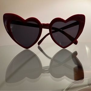Red Heart Sunglasses - New Wave LouLou Style
